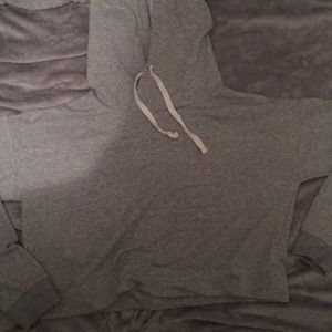 Gray cropped sweatshirt